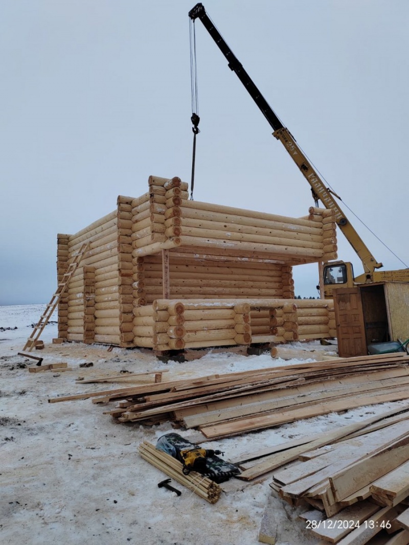 Дом с баней 6.5 на 8.5 два этажа