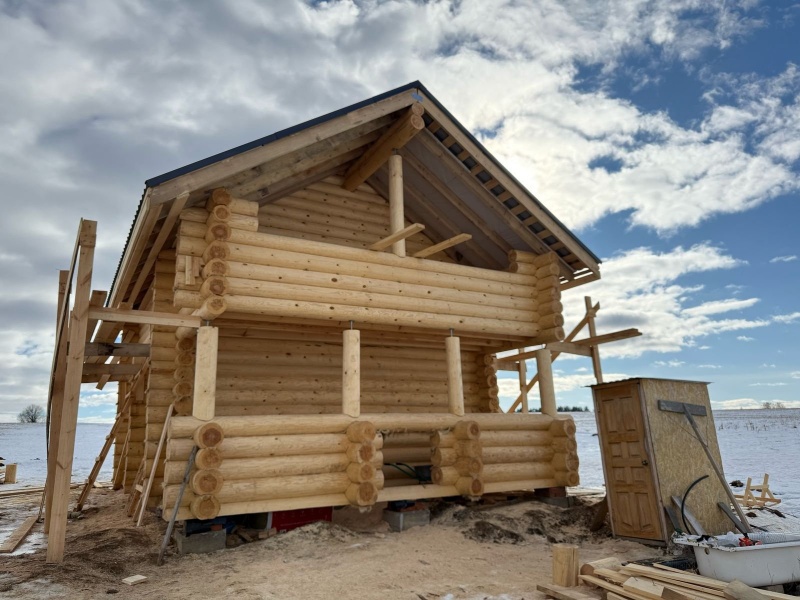 Дом с баней 6.5 на 8.5 два этажа